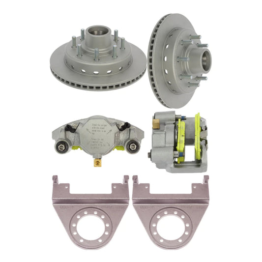 DeeMaxx 7000 lb Complete Hydraulic Axle MAXX Coated Disc Brake Set - (Hub Included - 9/16th Studs) - The Trailer Parts Outlet