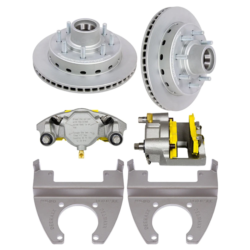 DeeMaxx 8000 lb Complete Hydraulic Axle MAXX Coated Disc Brake Set - (Hub Included - 9/16th Studs) - Dexter Application - The Trailer Parts Outlet