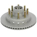 DeeMaxx 8000 lb MAXX Coated Integral 13.1 Inch Rotor and Hub (5/8th Studs) - 8x6.5 Lug - The Trailer Parts Outlet