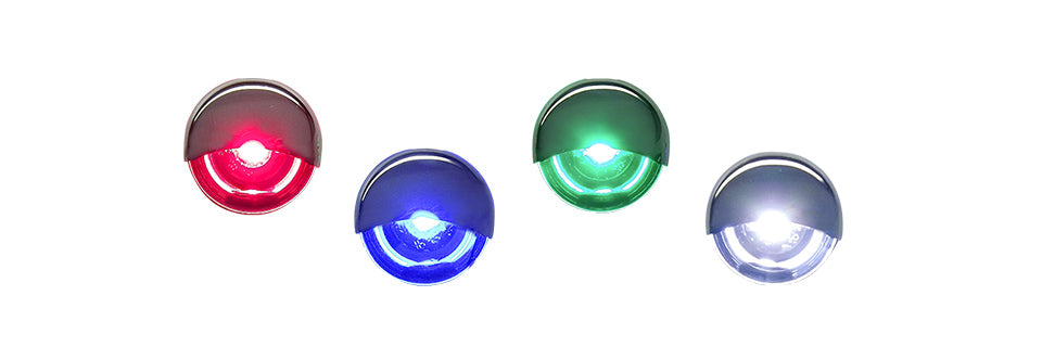 Marine Blue LED Interior Accent Light - Stainless Steel Cover