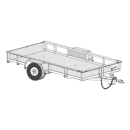 DIY Trailer Plan - 10AL - Aluminum Bolt Together