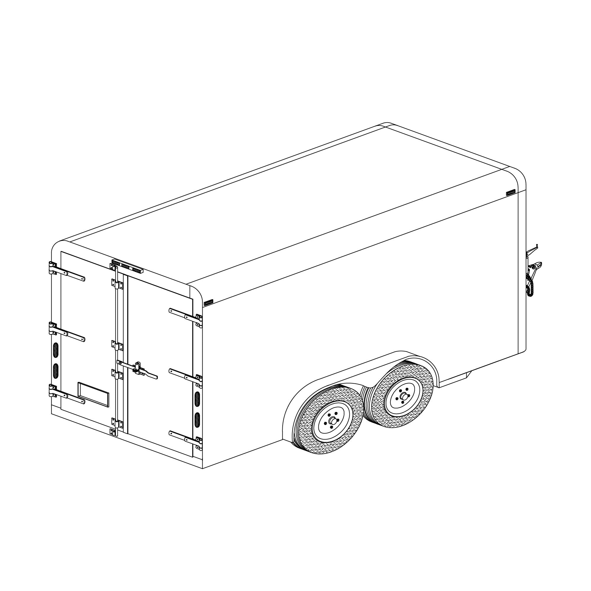 3500 lb Drop Trailer Axles