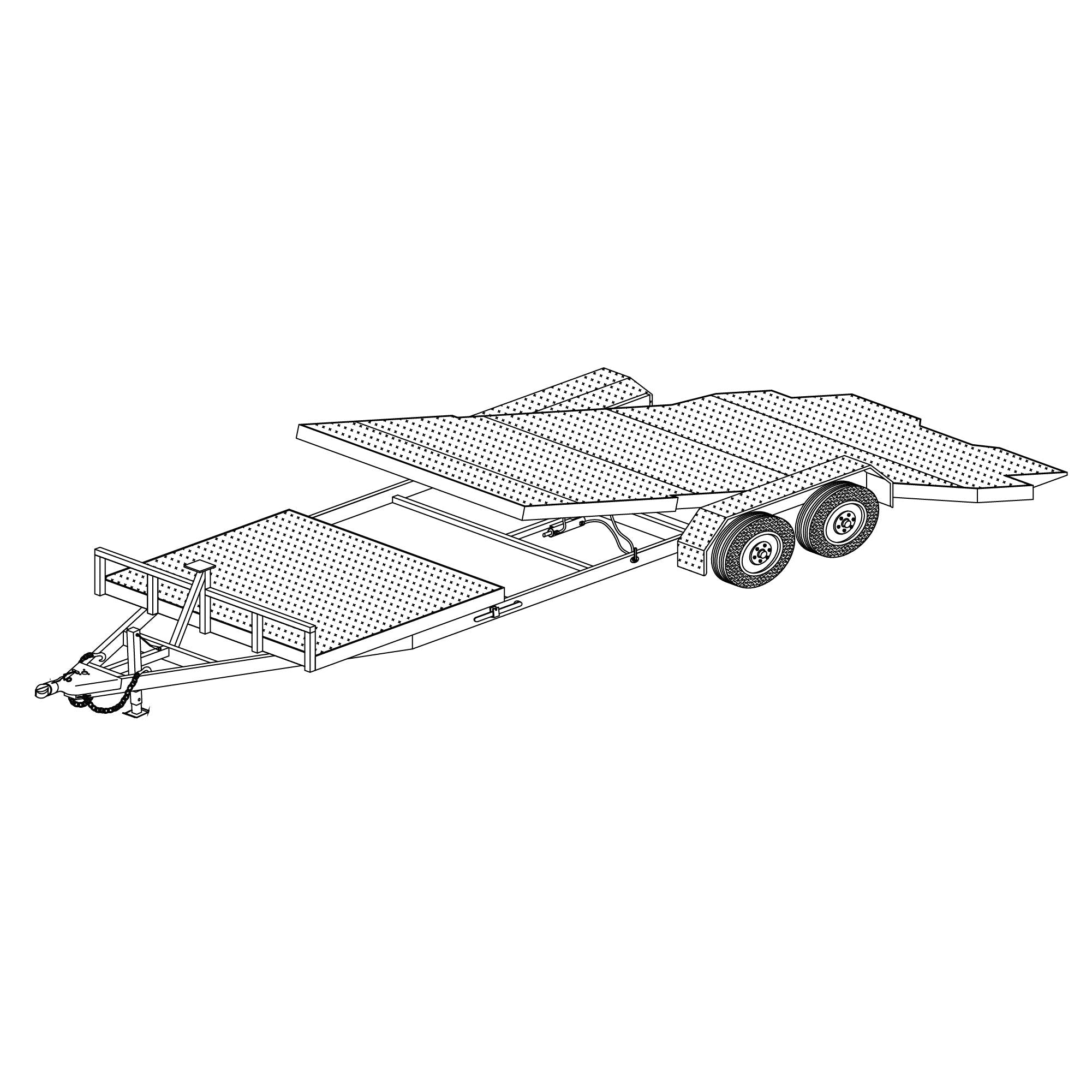 3500 lb Drop Trailer Axles