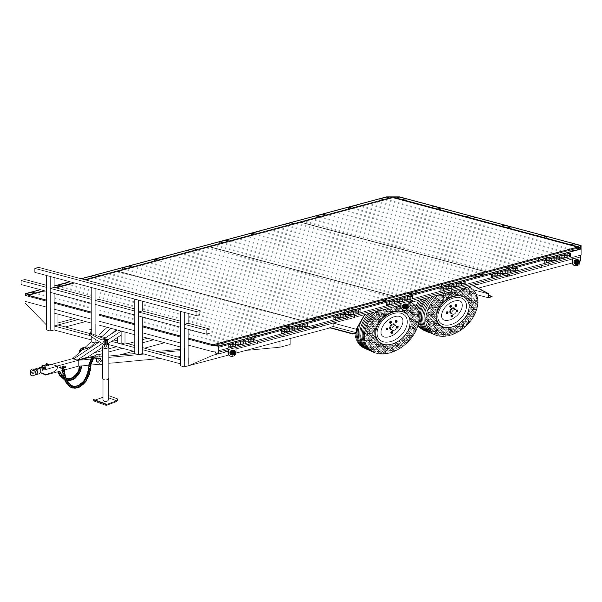 3500 lb Drop Trailer Axles