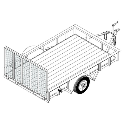 DIY Trailer Plan - T1110 - Single Axle Utility